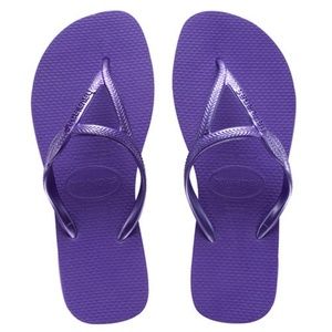 Purple Havaianas Flash Flip Flops Sandals US 7/8